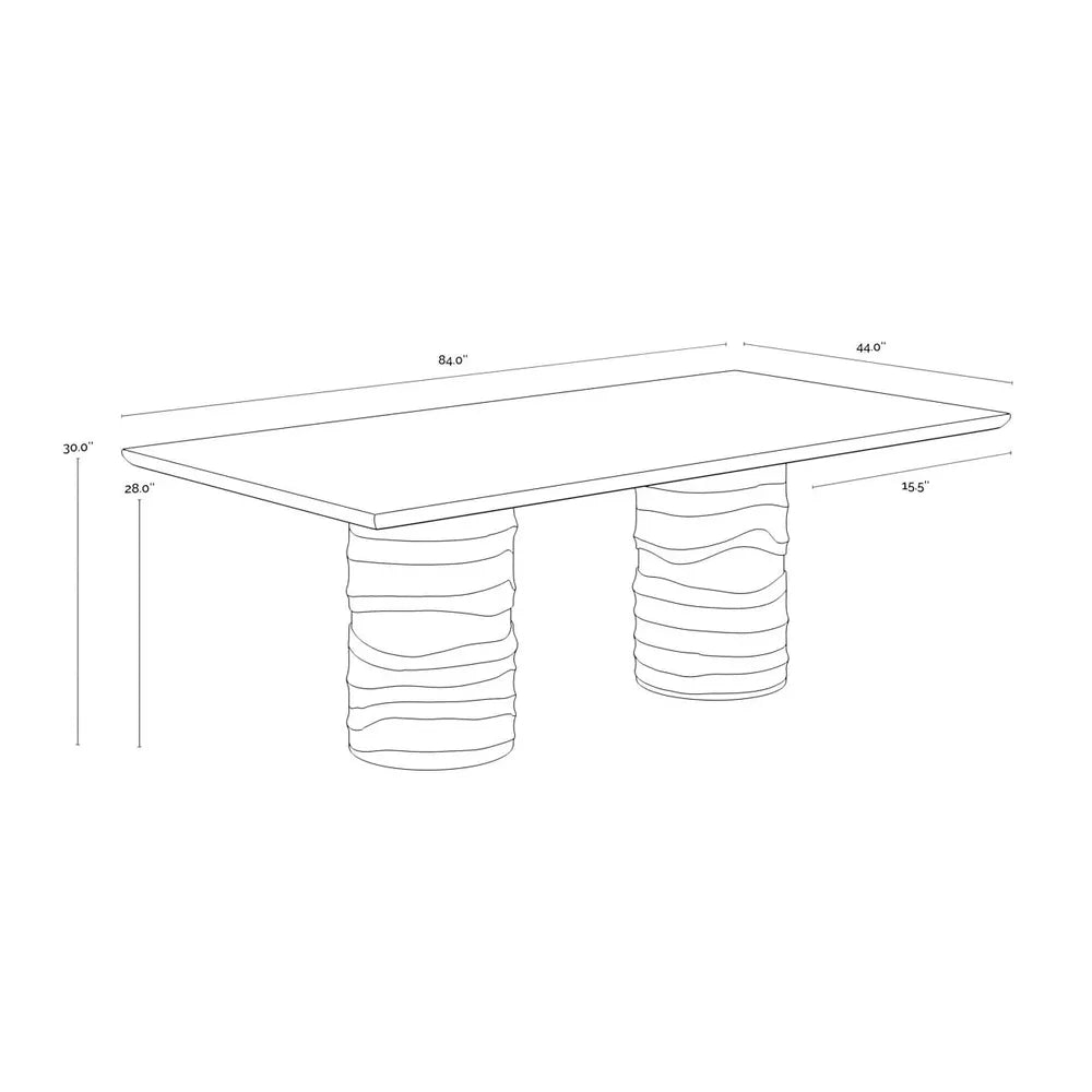 Alanya Dining Table - 84"