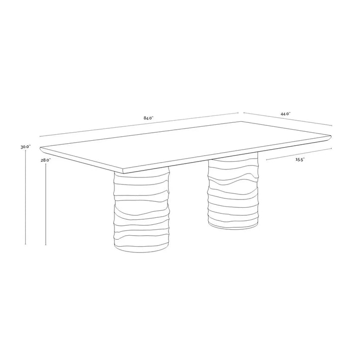 Alanya Dining Table - 84"