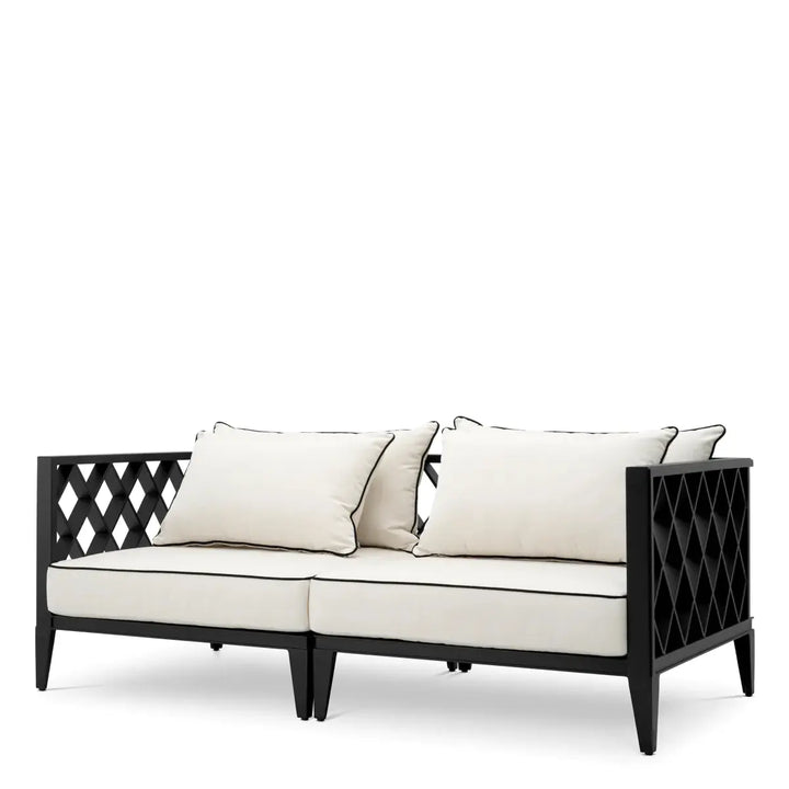 Outdoor Sofa Ocean Club S Black Sunbrella Canvas - image 1