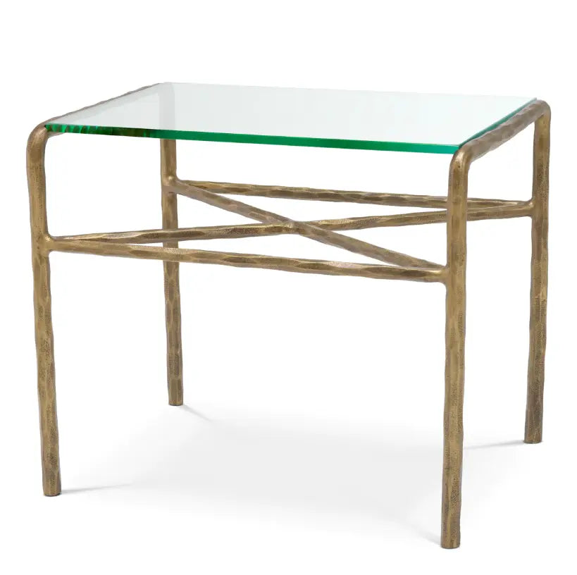 Side Table Xandria Vintage Brass Finish - image 1