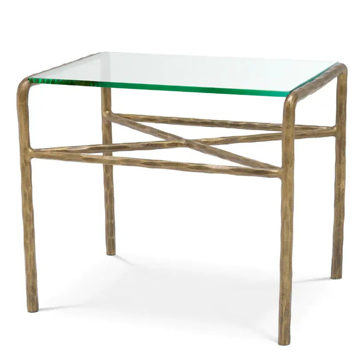 Side Table Xandria Vintage Brass Finish - image 1