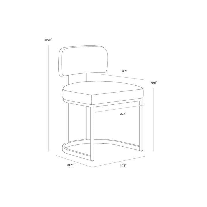Larissa Dining Chair - Bravo Black / Halton Birch