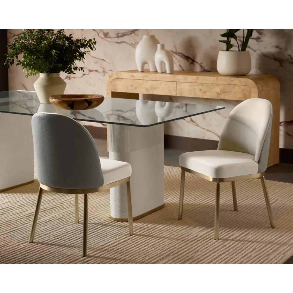 Lavania Dining Chair - Meg Taupe / Porcini Taupe