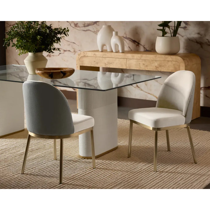 Lavania Dining Chair - Meg Taupe / Porcini Taupe
