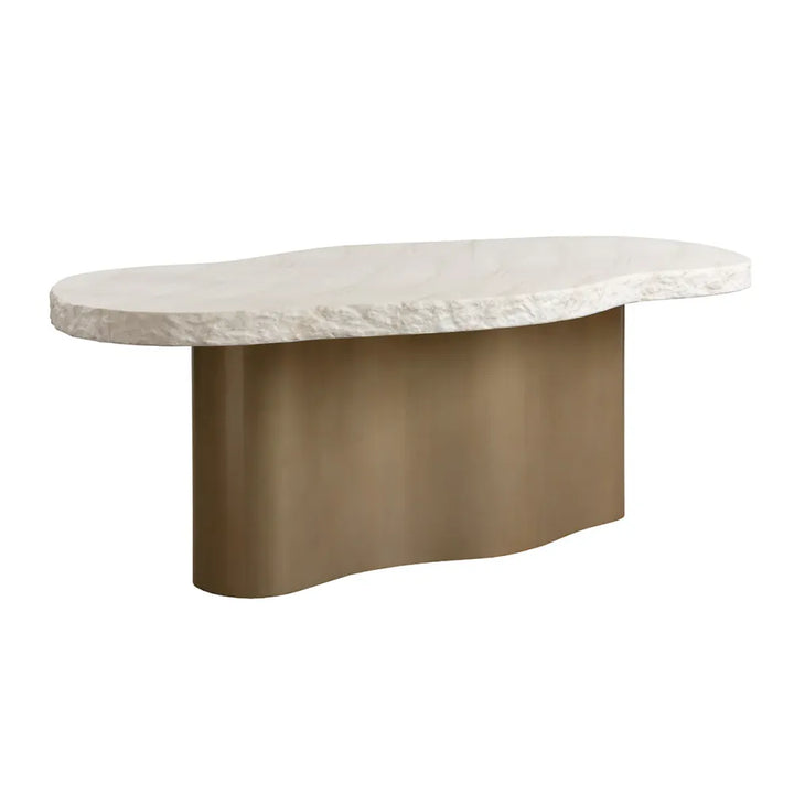Idris Freeform Oval Dining Table - 86"