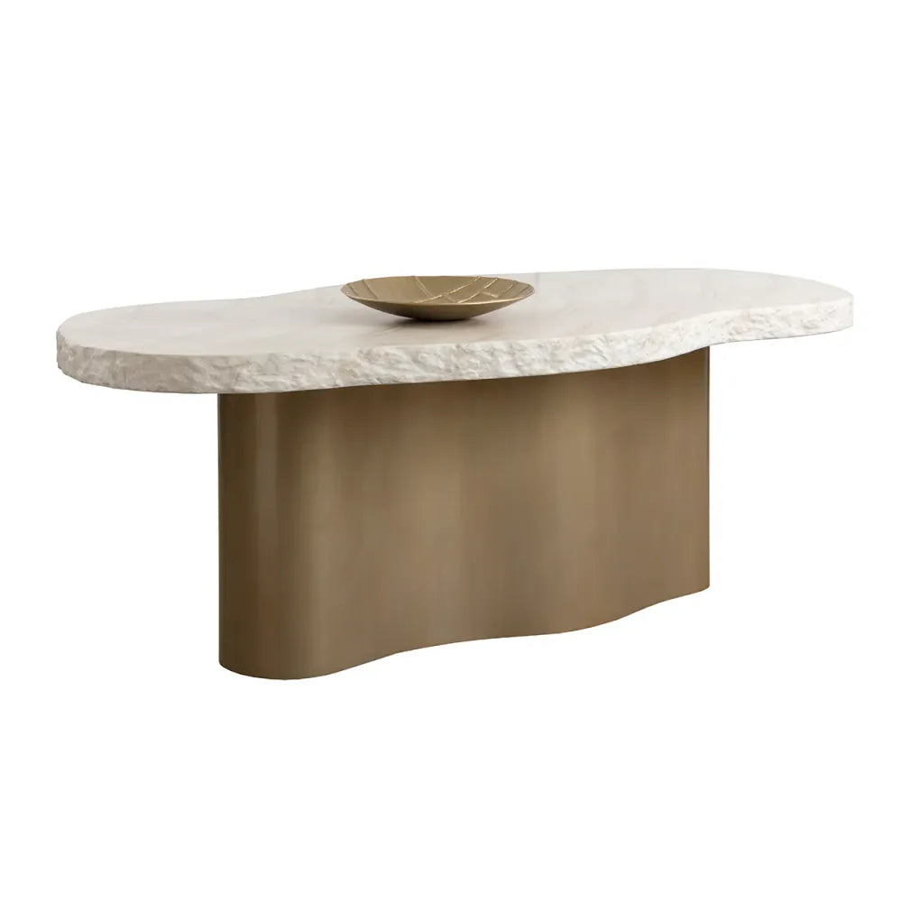Idris Freeform Oval Dining Table - 86"