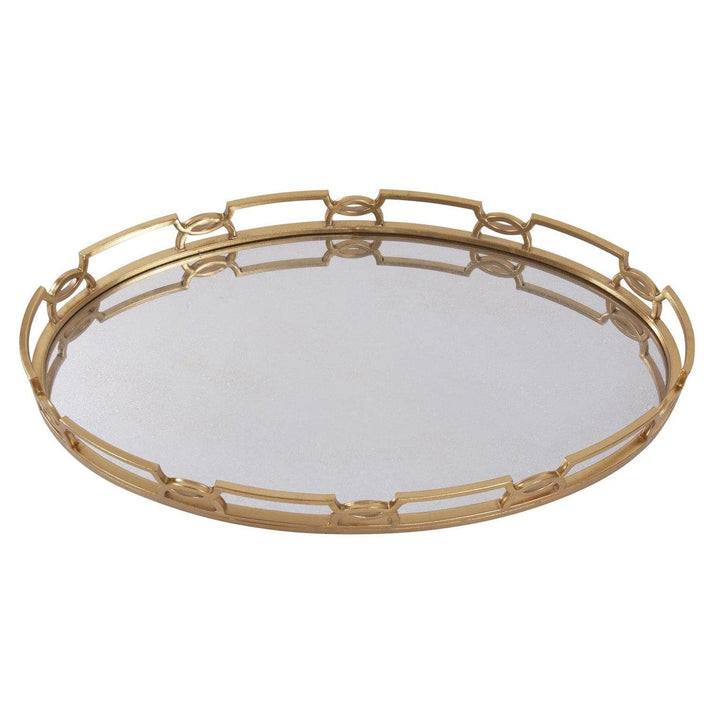 Bright Gold Metal Tray-The Howard Elliott Collection-HOWARD-11222-Trays-3-France and Son