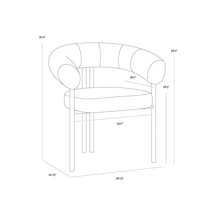 Oniva Dining Armchair - Black
