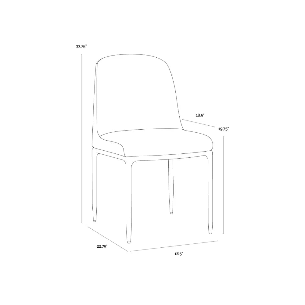 Nestor Dining Chair - Zenith Alabaster
