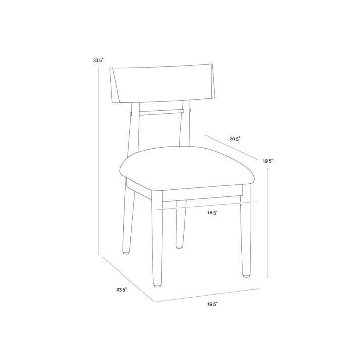 Florian Dining Chair - Light Oak
