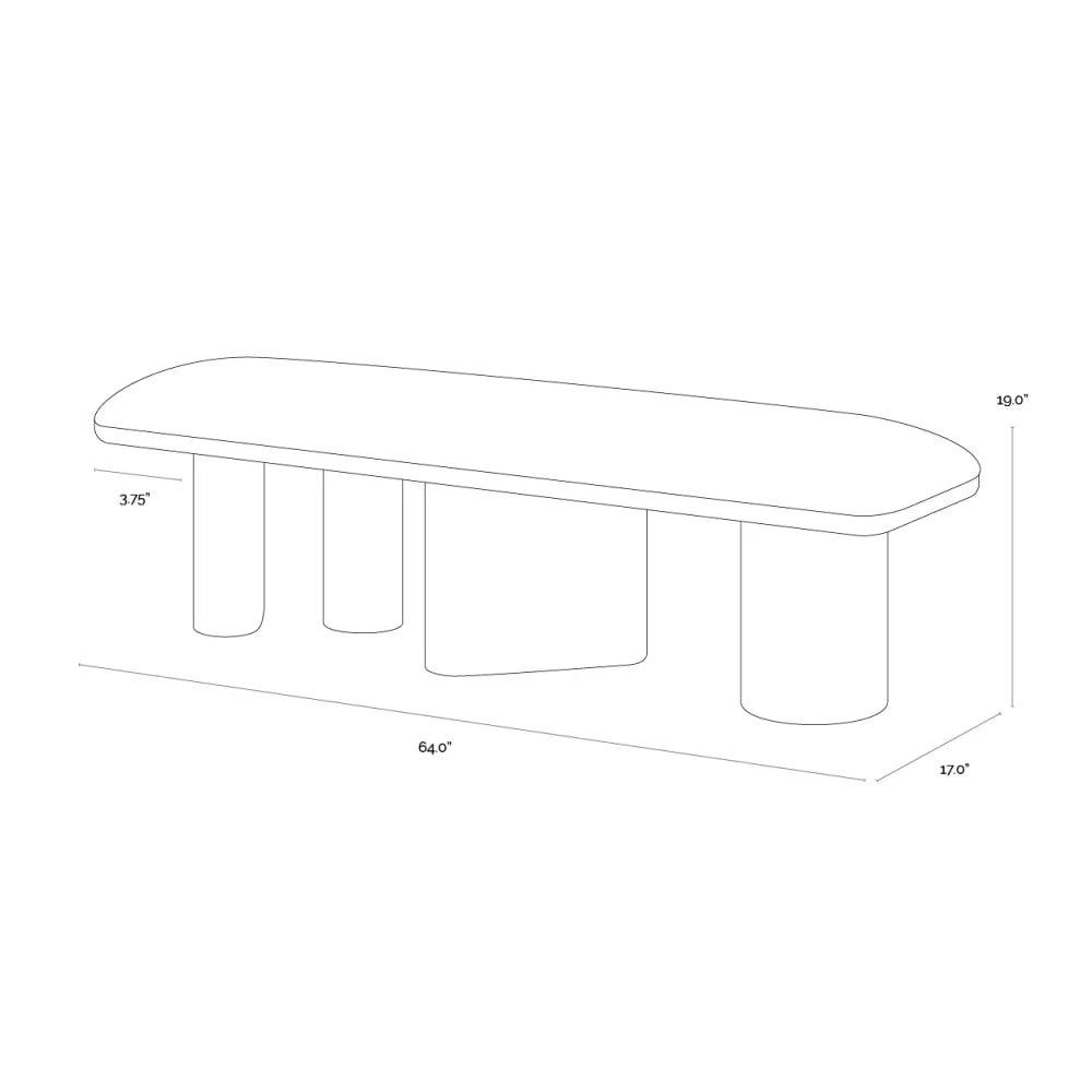Hiro Bench - Light Oak
