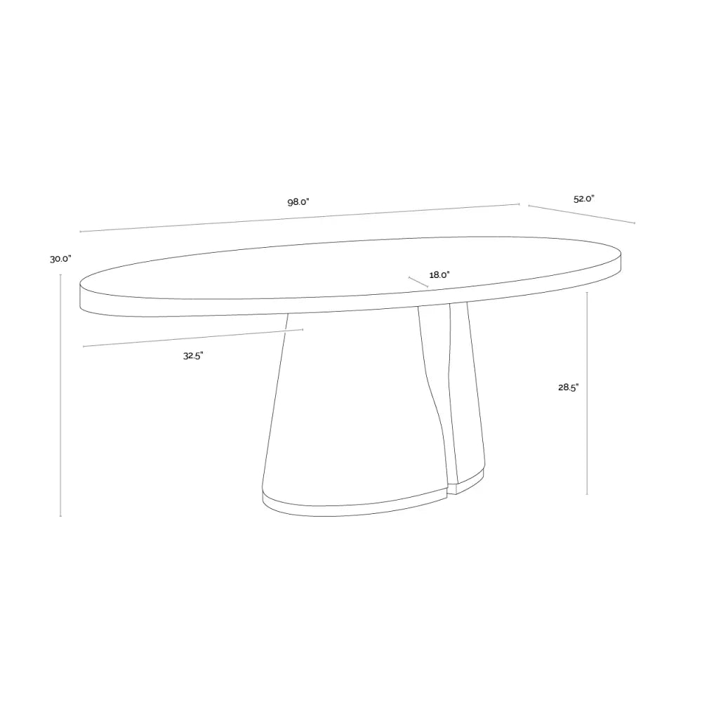 Tasmin Dining Table - 98"