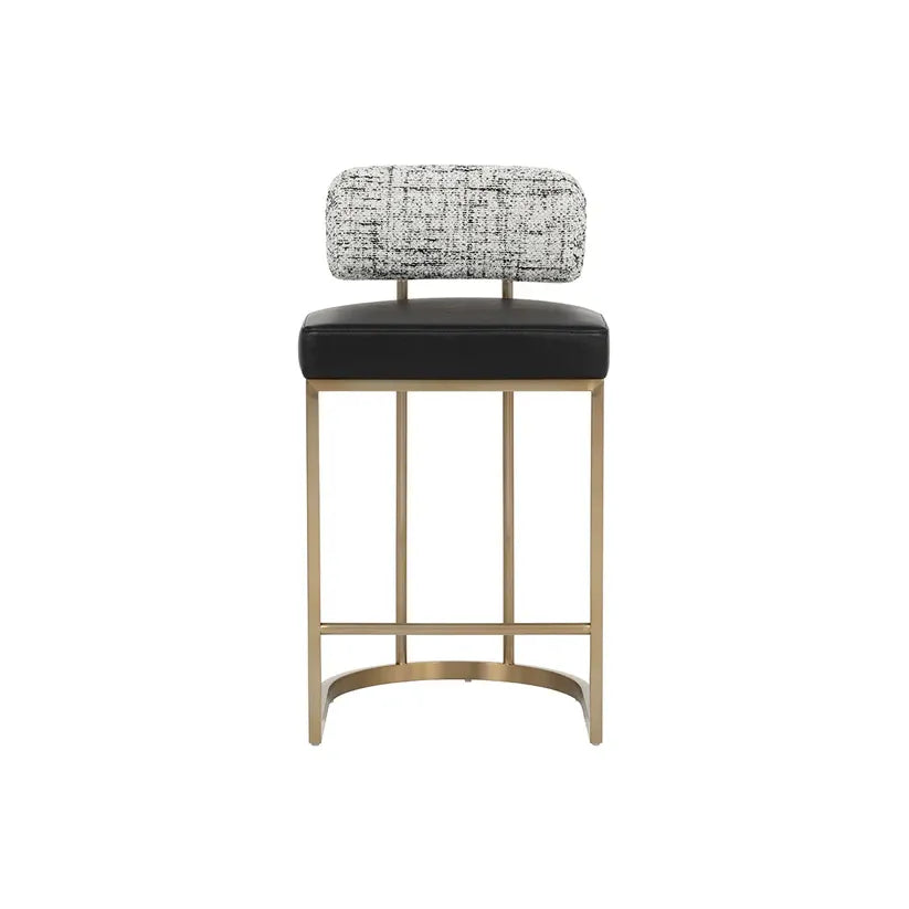 Larissa Counter Stool - Bravo Black / Halton Birch