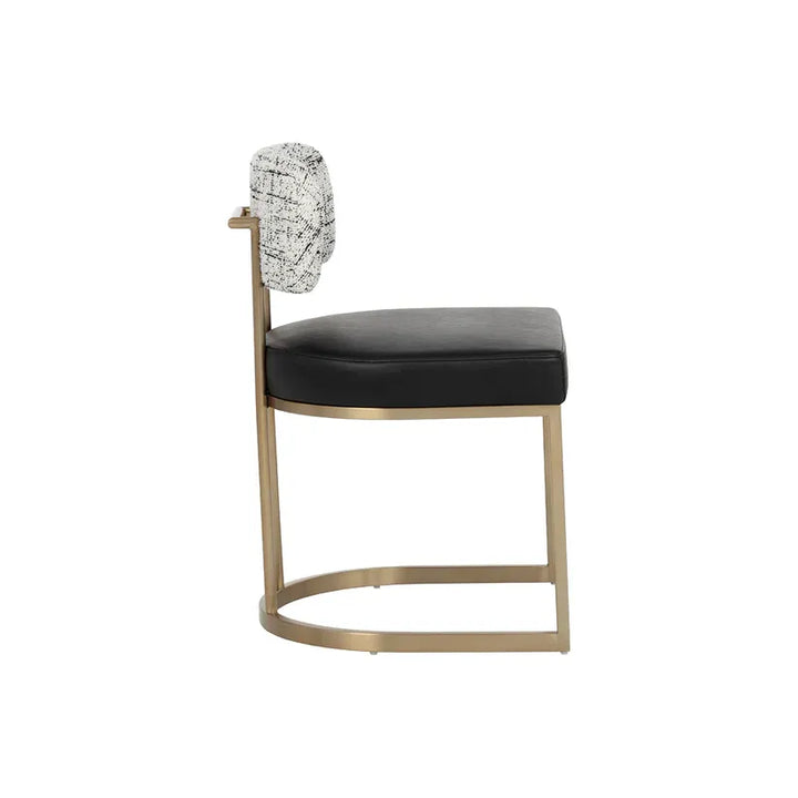 Larissa Dining Chair - Bravo Black / Halton Birch