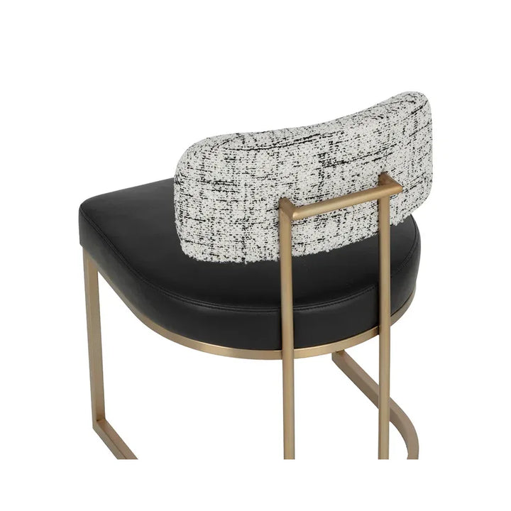 Larissa Dining Chair - Bravo Black / Halton Birch
