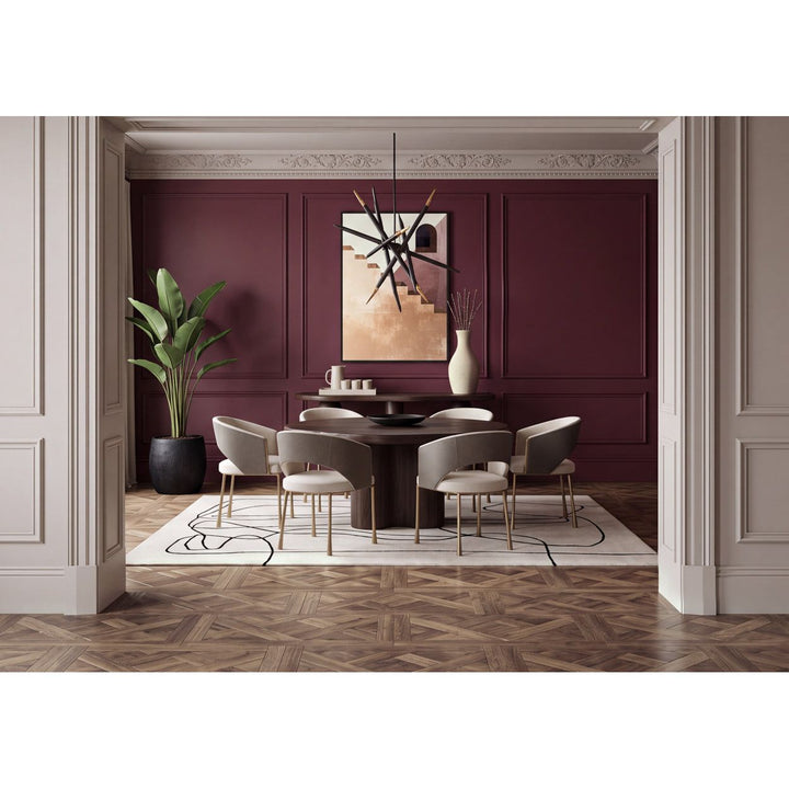 Bellona Dining Table - Heritage Brown - 68.5" - Dark Brown