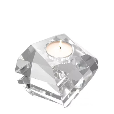 Tealight Holder Lucidity crystal glass-Eichholtz-EICHHOLTZ-112704-Candle Holders-1-France and Son