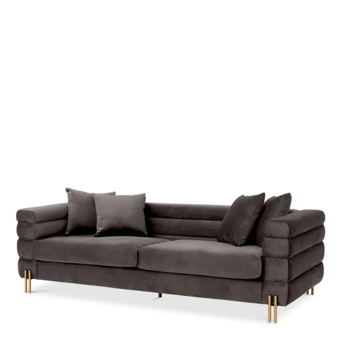 Sofa York savona grey velvet