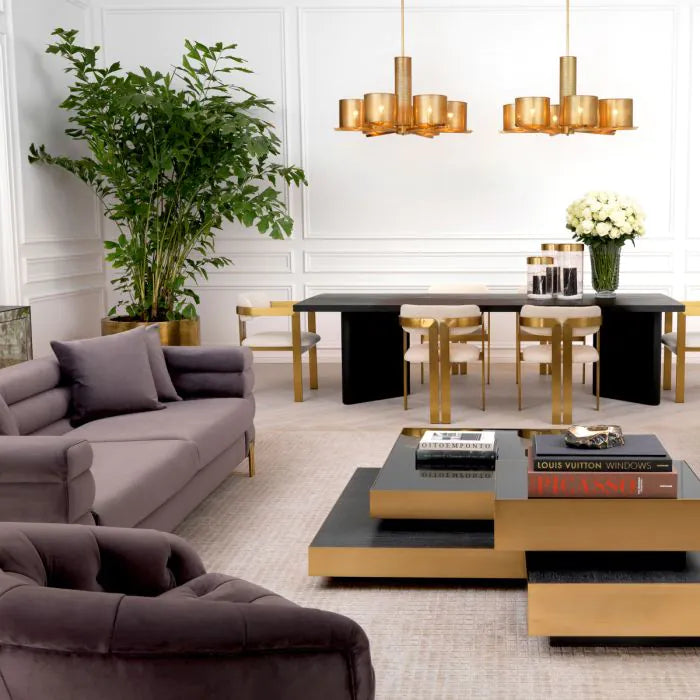 Sofa York savona grey velvet