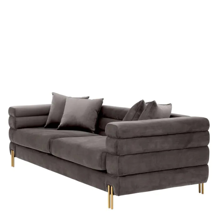 Sofa York savona grey velvet