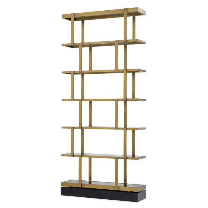 Cabinet Nesto brushed brass finish