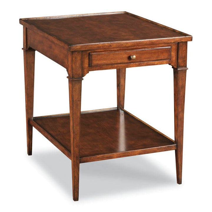 Marseille Side Table - W/ Drawer-Woodbridge Furniture-WOODB-1147-10-Side Tables-1-France and Son