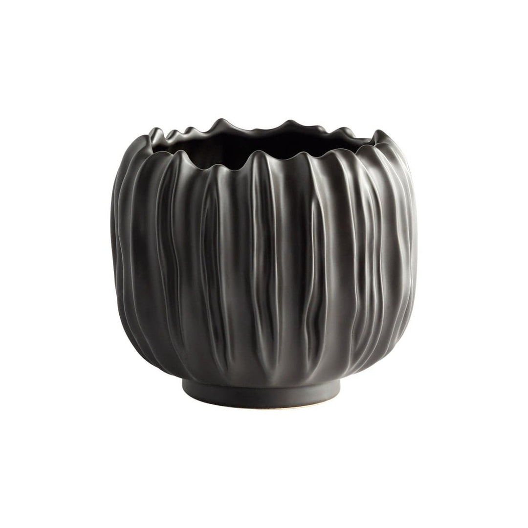 Abyssus Vase - Black-Cyan Design-CYAN-11476-VasesShort-5-France and Son