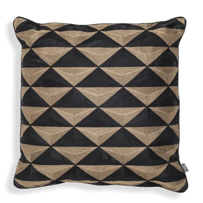 Cushion Mist Square-Eichholtz-EICHHOLTZ-115065-PillowsBlack & Gold-2-France and Son