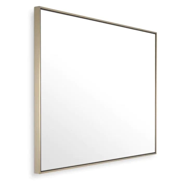 Mirror Redondo brushed brass finish 90 x 120 cm-Eichholtz-EICHHOLTZ-115230-Mirrors-2-France and Son