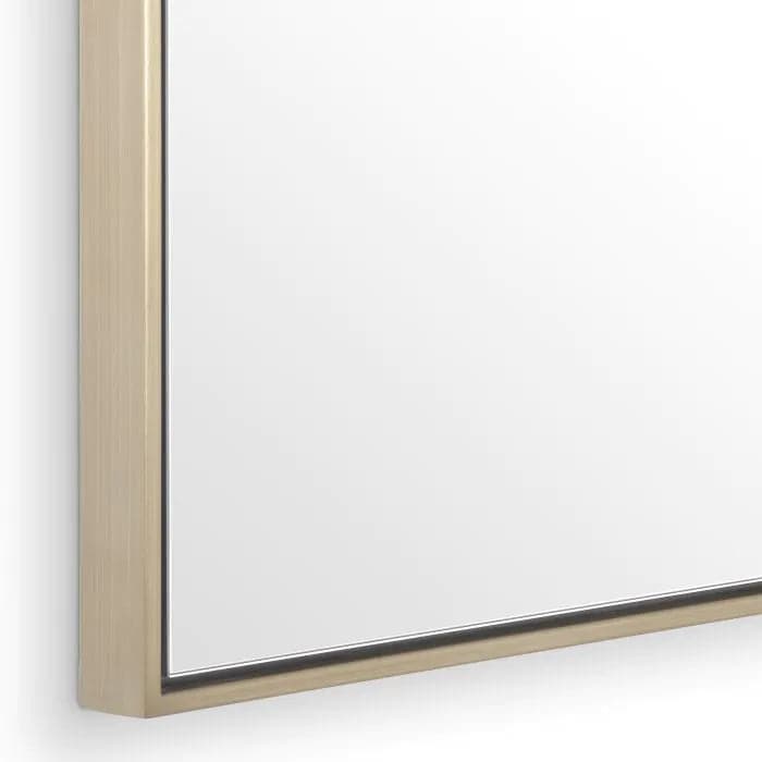 Mirror Redondo brushed brass finish 90 x 120 cm-Eichholtz-EICHHOLTZ-115230-Mirrors-1-France and Son