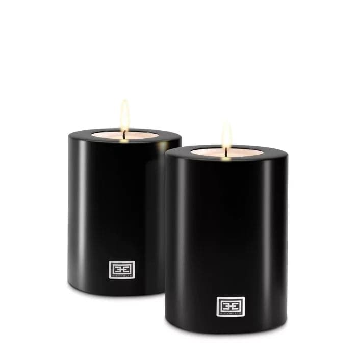 Artificial Candle ø 10 x H. 15 cm Set of 2-Eichholtz-EICHHOLTZ-115289-Decor-1-France and Son