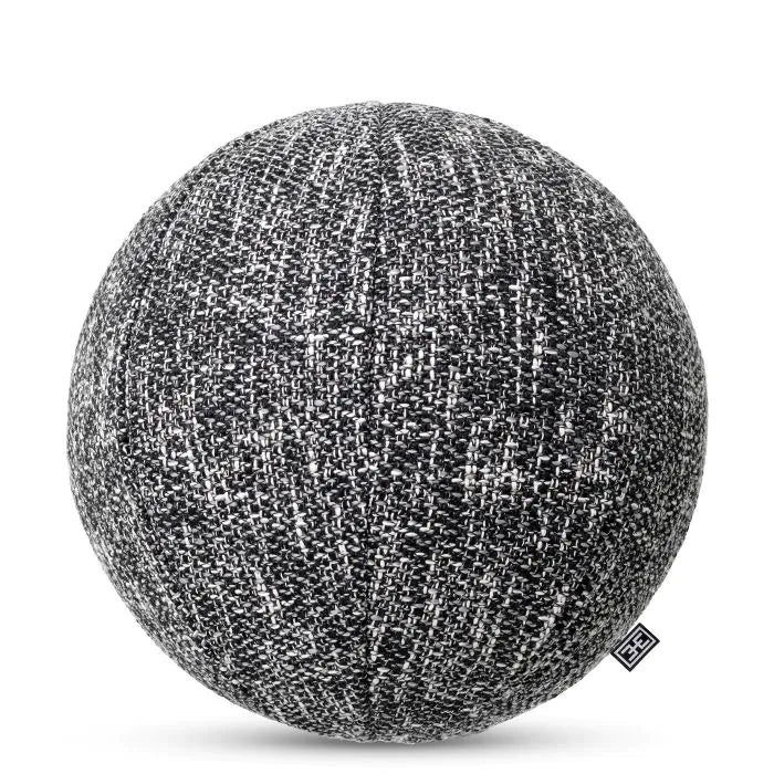Palla Ball Cushion-Eichholtz-EICHHOLTZ-115595-PillowsSmall-Cambon Black-13-France and Son