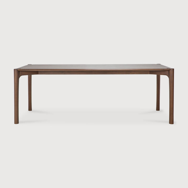 PI Dining Table - 86.5 in, Teak brown view