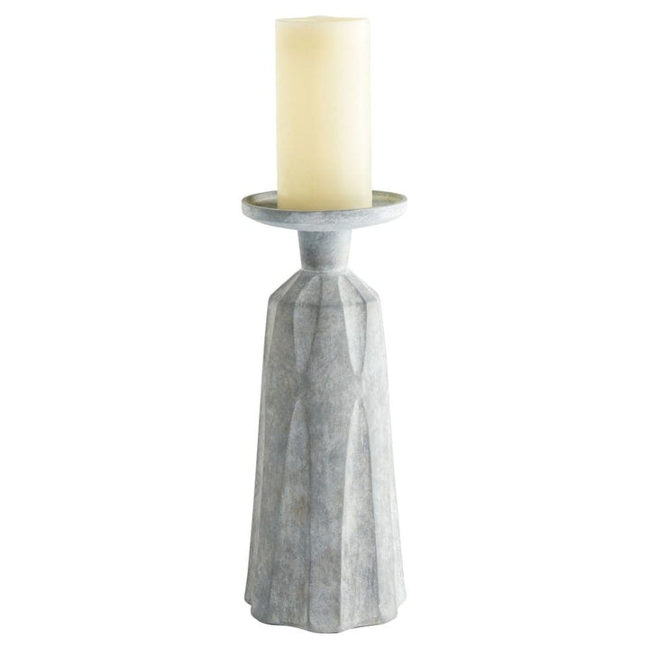 Attalus Candleholder-Cyan Design-CYAN-11564-Candle HoldersLarge-Grey-3-France and Son