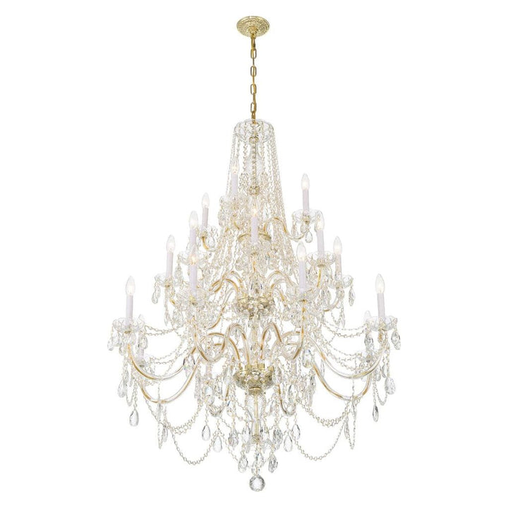 Traditional Crystal 20 Light Chandelier-Crystorama Lighting Company-CRYSTO-1157-CH-CL-MWP-ChandeliersPolished Chrome-8-France and Son