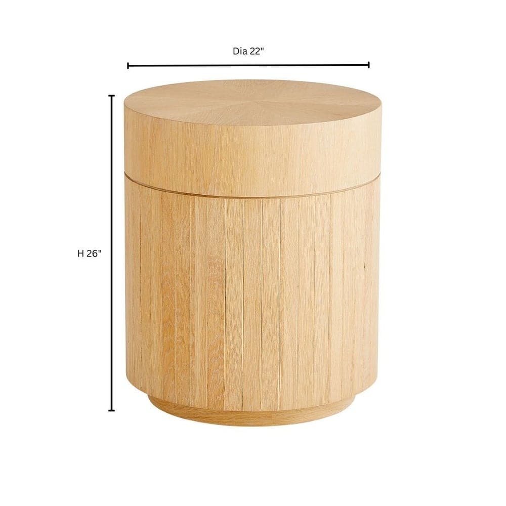 Lamu Side Table-Cyan Design-CYAN-11575-Side TablesNatural-5-France and Son