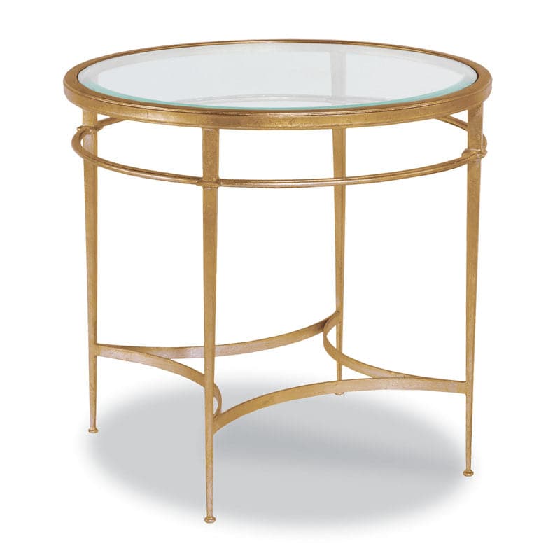 Madeline Side Table-Woodbridge Furniture-WOODB-1158-50-Side TablesGold Leaf with Antique Patina Finish-1-France and Son