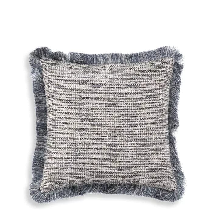 Cushion Nami - Square-Eichholtz-EICHHOLTZ-116079-PillowsMademoiselle Blue | Blue & White Fringe-Small-4-France and Son