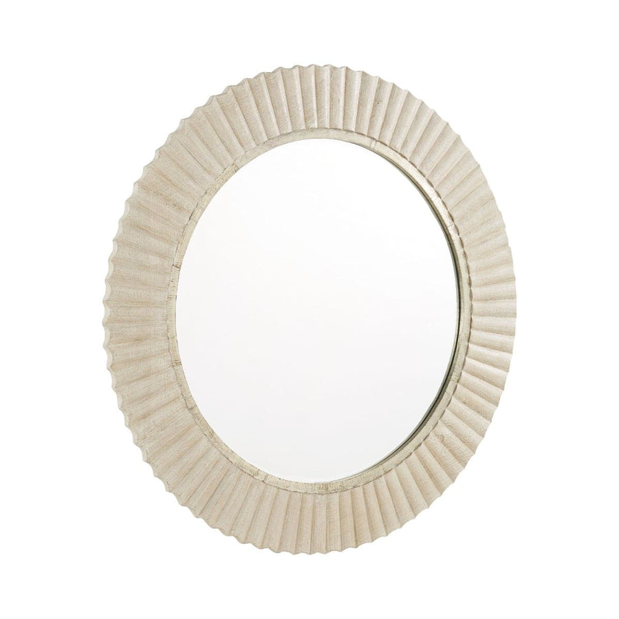 Estriada Round Mirror - White-Cyan Design-CYAN-11612-Mirrors-1-France and Son