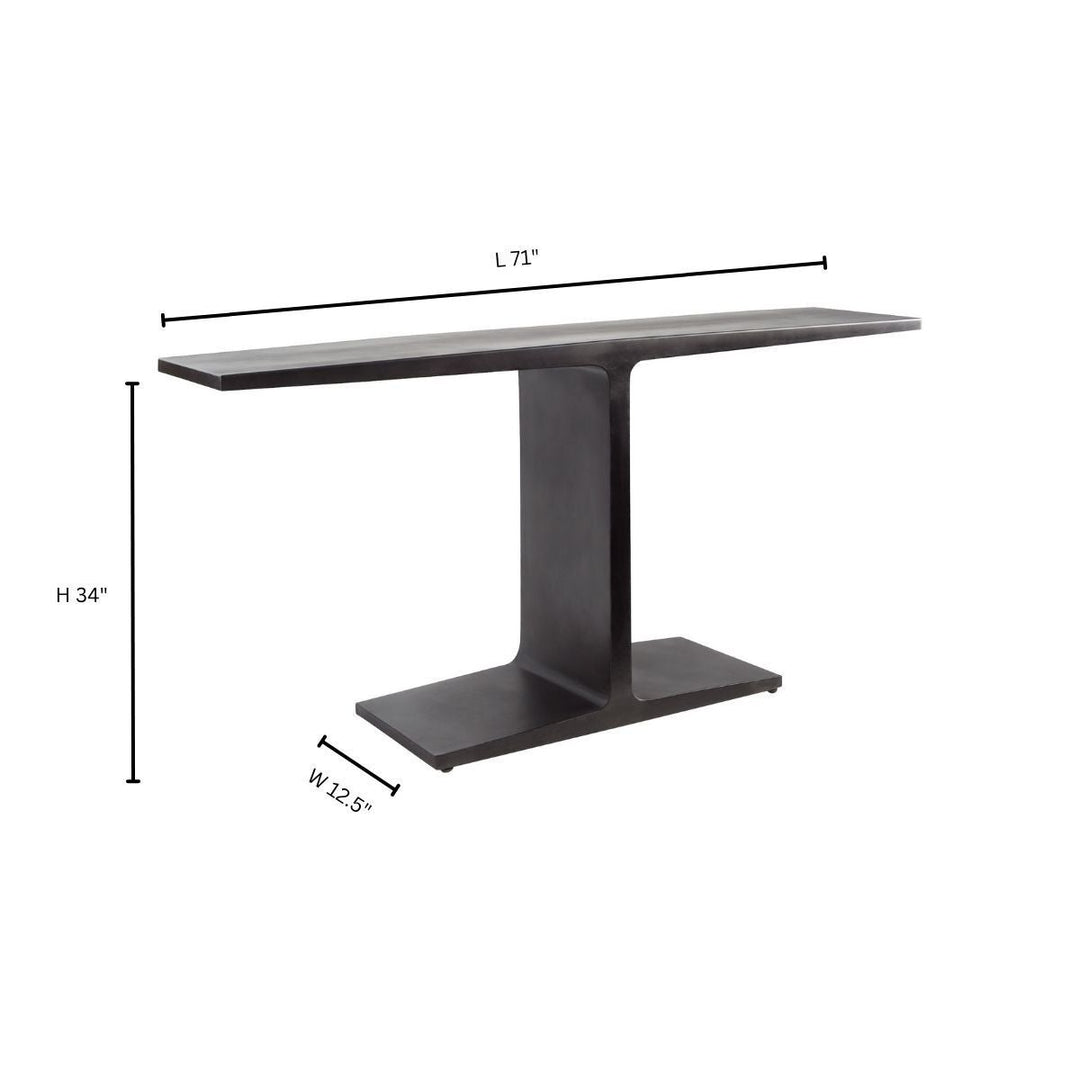 Anvil Console Table - Black