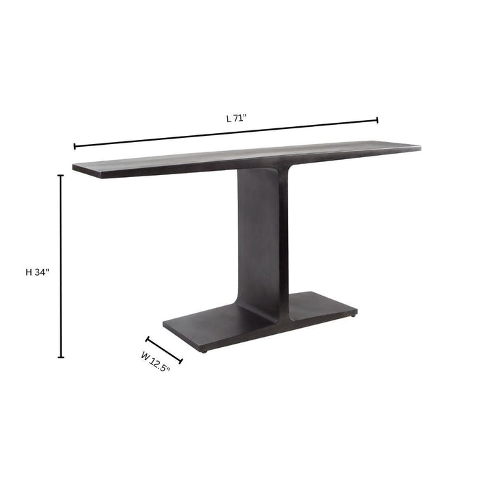 Anvil Console Table - Black