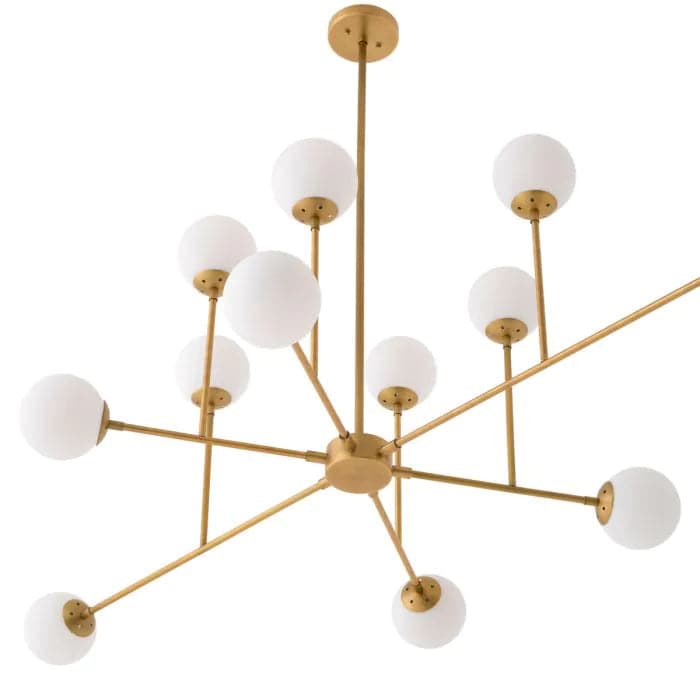 Chandelier Aram antique brass finish-Eichholtz-EICHHOLTZ-116282UL-Chandeliers-2-France and Son