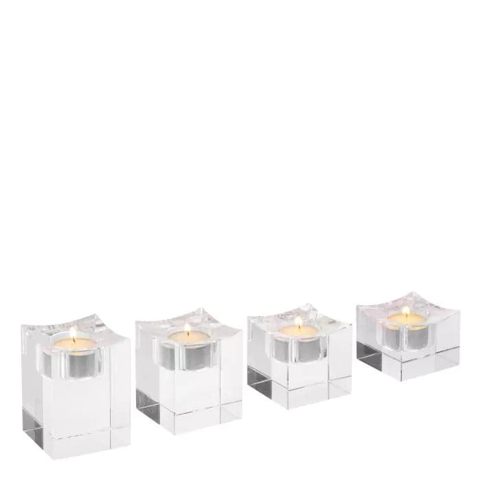 Tealight Holder Giancarlo Low Set of 4-Eichholtz-EICHHOLTZ-116342-Candle Holders-3-France and Son