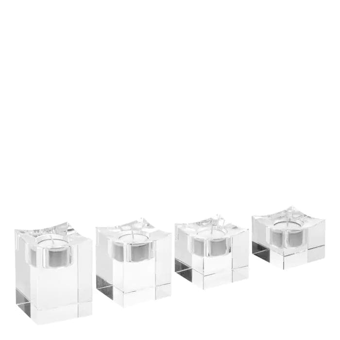 Tealight Holder Giancarlo Low Set of 4-Eichholtz-EICHHOLTZ-116342-Candle Holders-4-France and Son