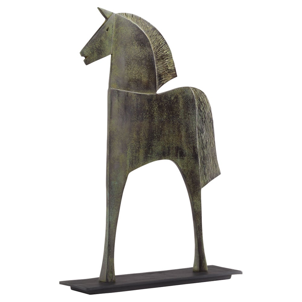 Etruscan Steed|Verd-Lg-Cyan Design-CYAN-11668-Decorative ObjectsLarge-2-France and Son