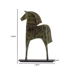 Etruscan Steed|Verd-Lg-Cyan Design-CYAN-11668-Decorative ObjectsLarge-5-France and Son