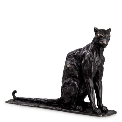 Sculpture Sitting Panther bronze-Eichholtz-EICHHOLTZ-116708-Decorative Objects-1-France and Son