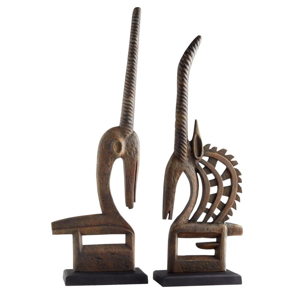 Chi Wara Sculpture |Rustic-Cyan Design-CYAN-11671-Decorative ObjectsAntelope-8-France and Son