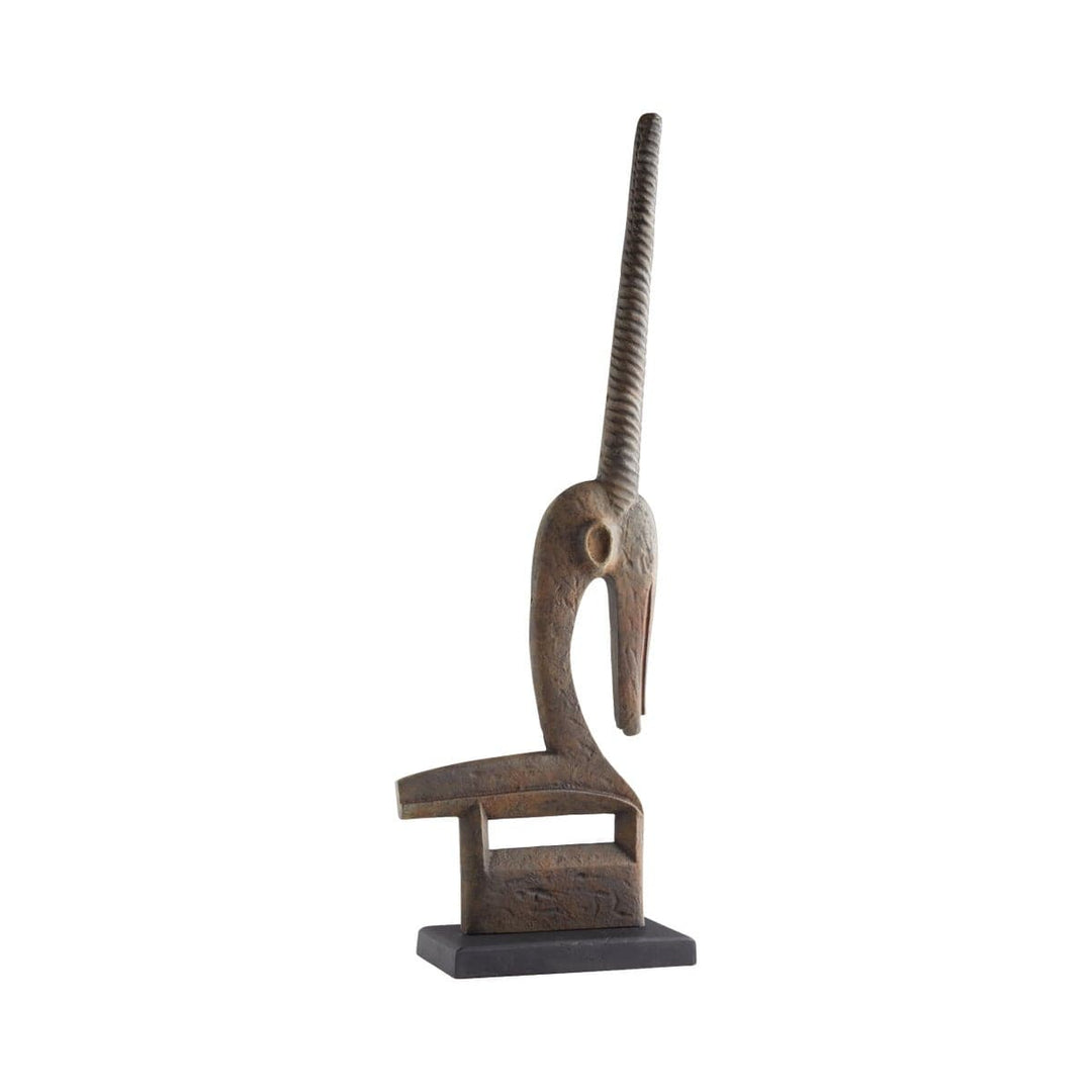 Chi Wara Sculpture |Rustic-Cyan Design-CYAN-11670-Decorative ObjectsSpringbok-5-France and Son