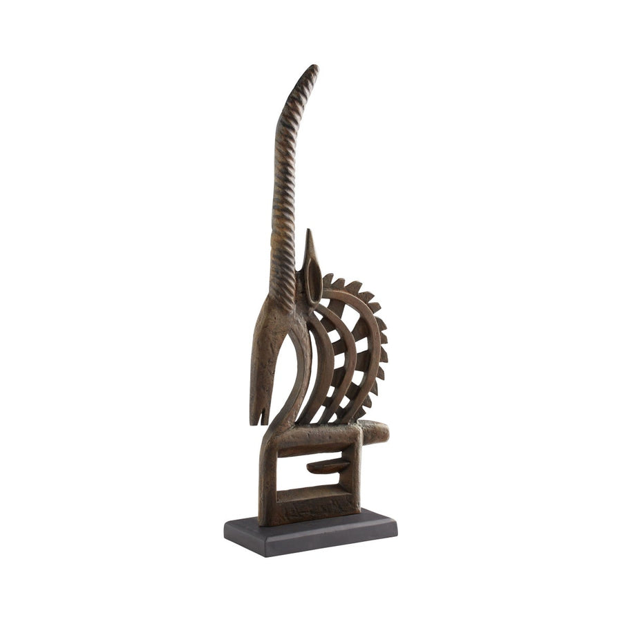Chi Wara Sculpture |Rustic-Cyan Design-CYAN-11671-Decorative ObjectsAntelope-1-France and Son